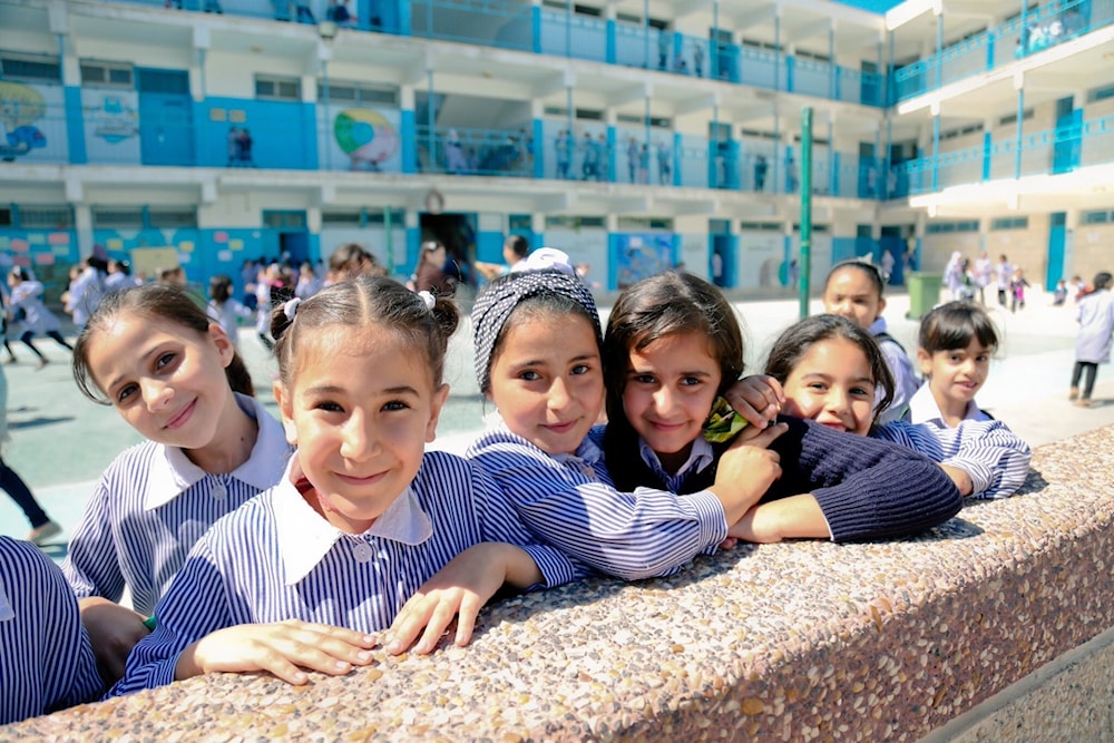 Niñas en una escuela primara en Gaza antes del 7 de octubre de 2023 (agencias)