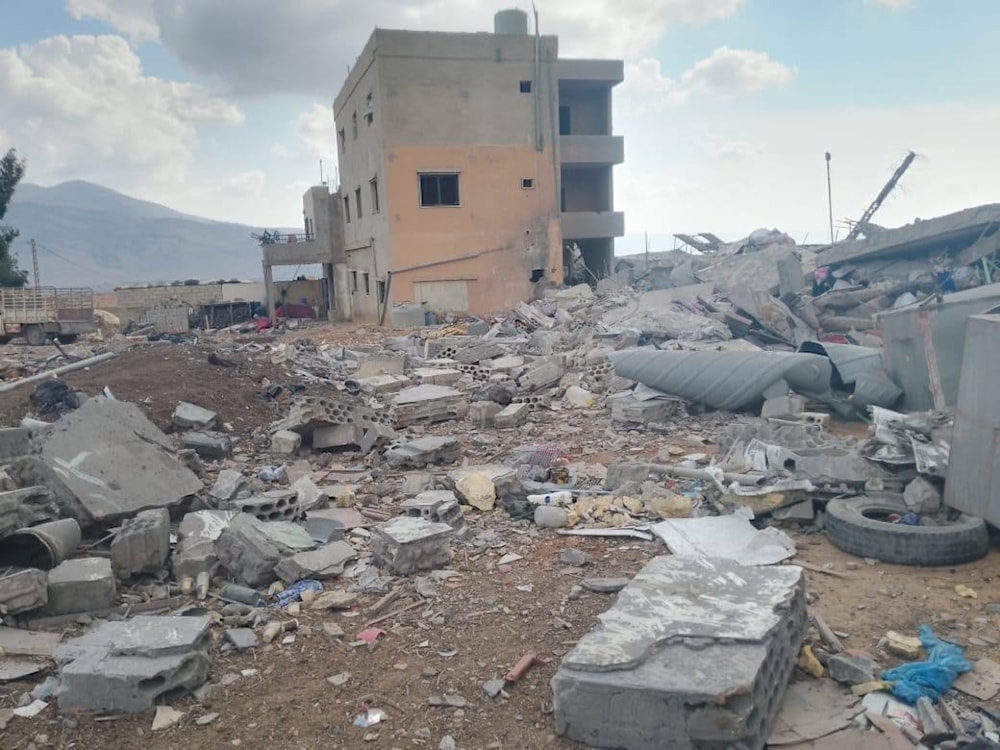 Escenas posteriores al ataque israelí en la llanura de Khiam, al sur de Líbano.