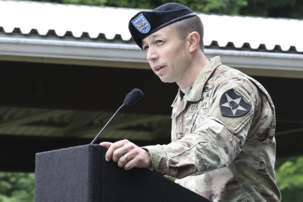 El general de EE. UU., Jasper Jeffers.