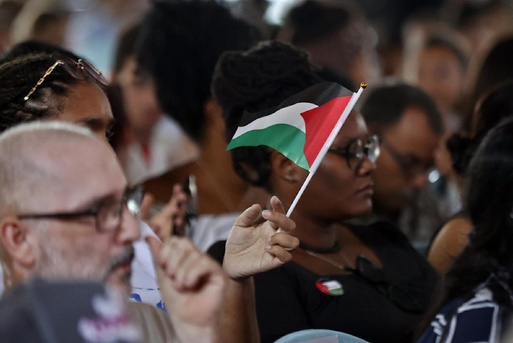 Cuba canta por Palestina. Foto: EFE. 