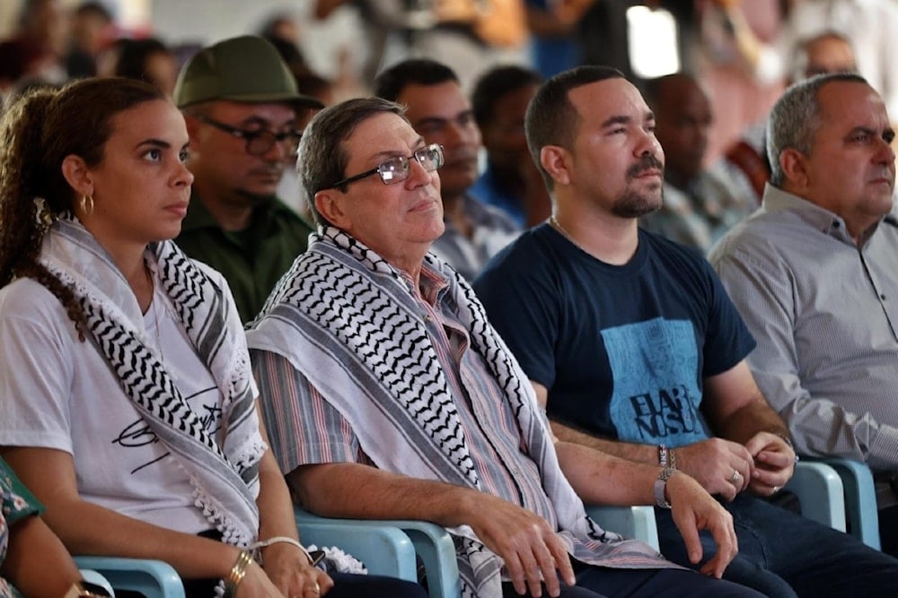 Cuba canta por Palestina. Foto: EFE.