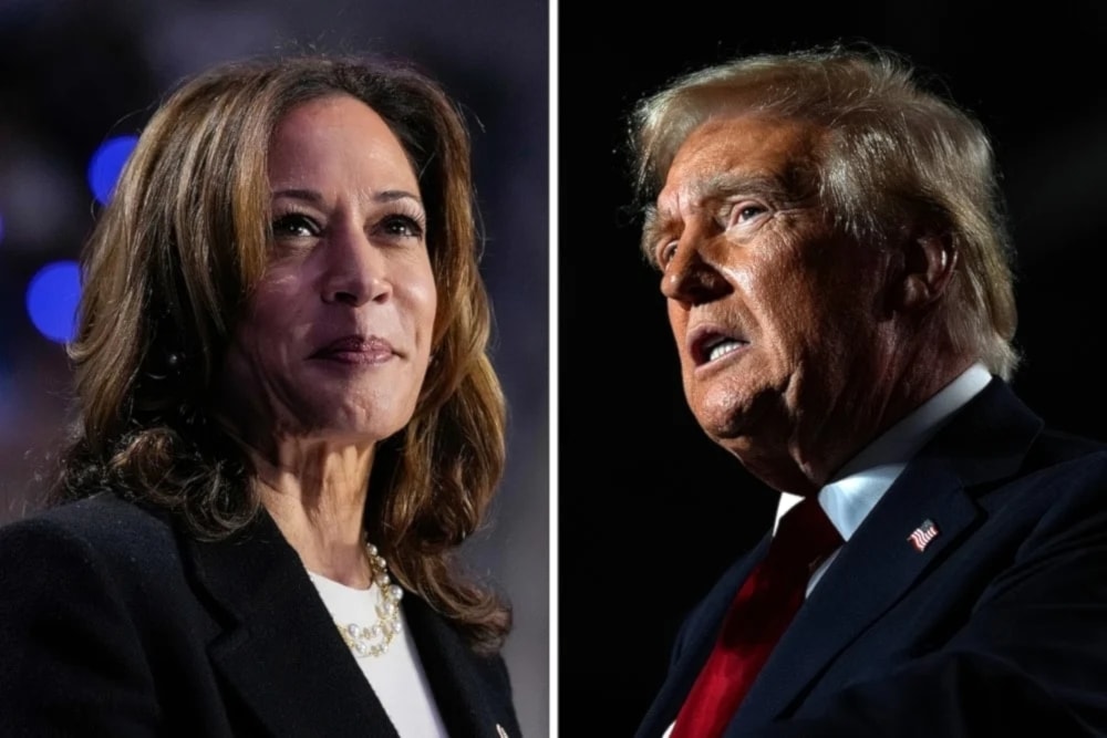 La demócrata Kamala Harris y el republicano Donald Trump están enfrascados en una carrera muy reñida. 