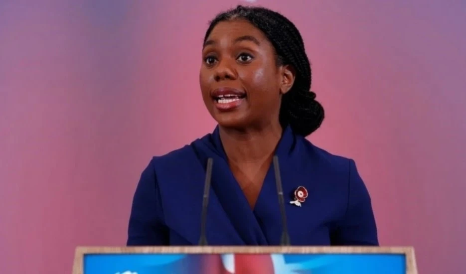 La nueva líder del Partido Conservador británico, Kimmy Badenoch.