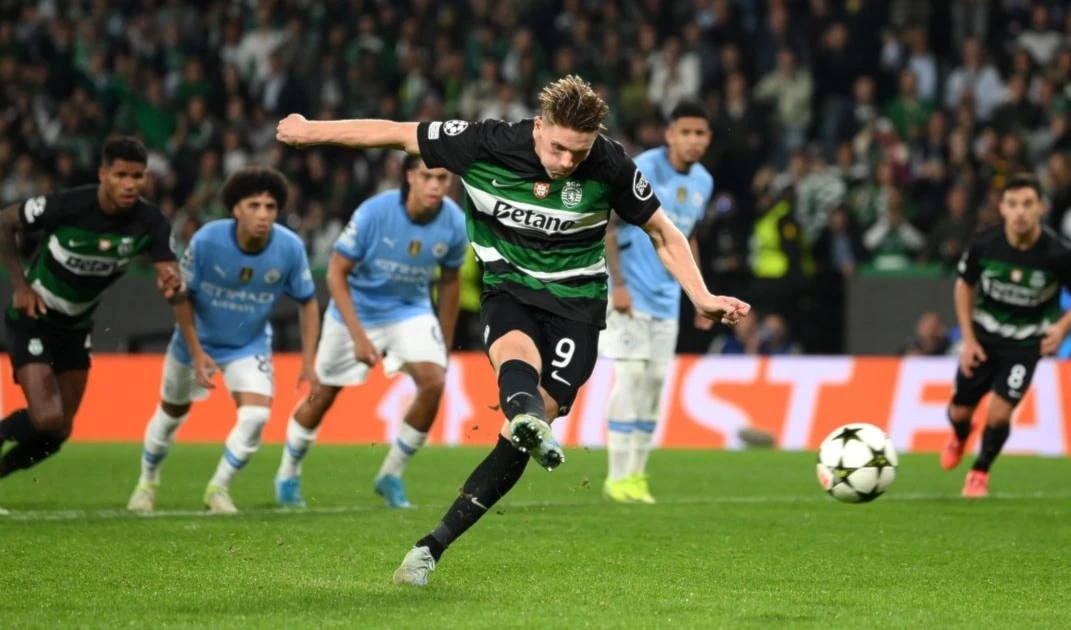 Sporting golea al Manchester City y sorprende en Liga de Campeones.