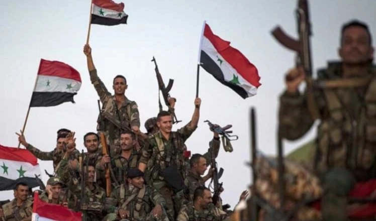 Miembros del Ejército Árabe de Siria. Miembros del Ejército Árabe de Siria.