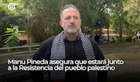 Manu Pineda asegura que estará junto a la Resistencia del pueblo palestino