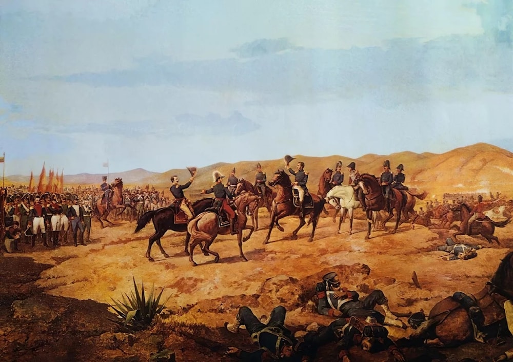 A dos siglos de la batalla de Ayacucho. Imagen: Martín Tovar y Tovar. National Art Gallery.