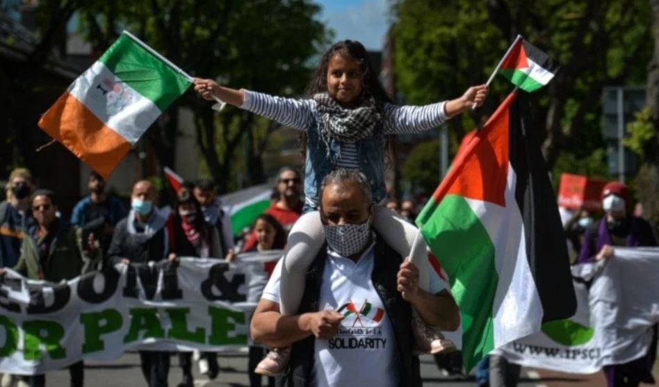 Manifestaciones en Dublín en apoyo a Palestina