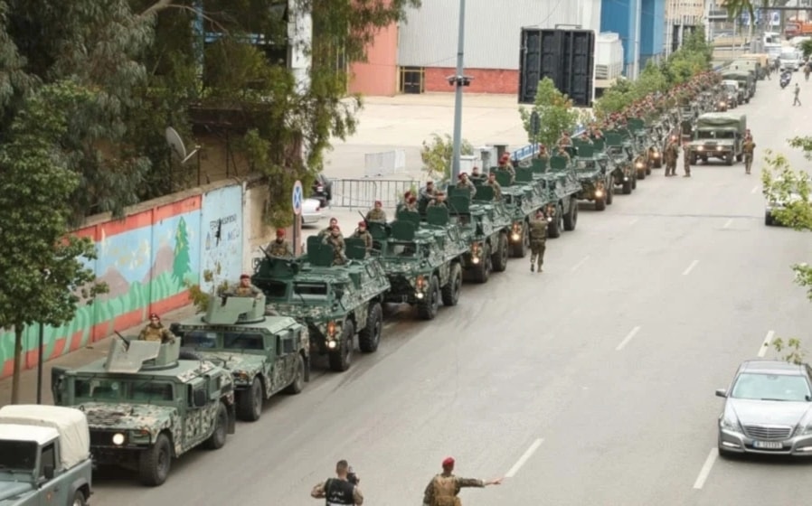 Tropas del ejército libanés estacionadas en cinco puntos de la ciudad de Khiam.