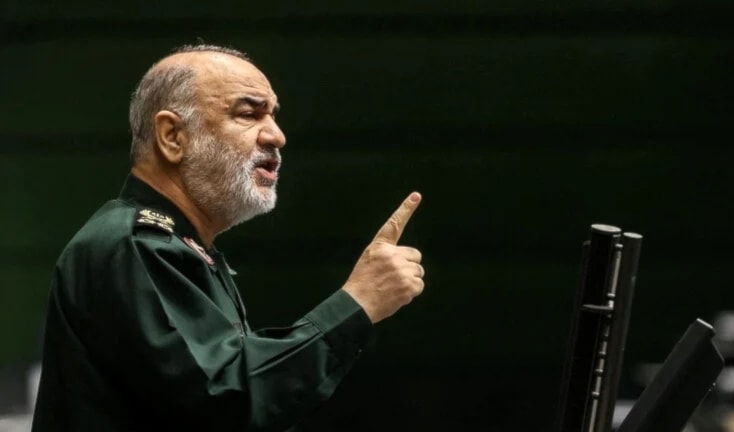 El comandante de la Guardia Revolucionaria en Irán, General de División Hossein Salami.