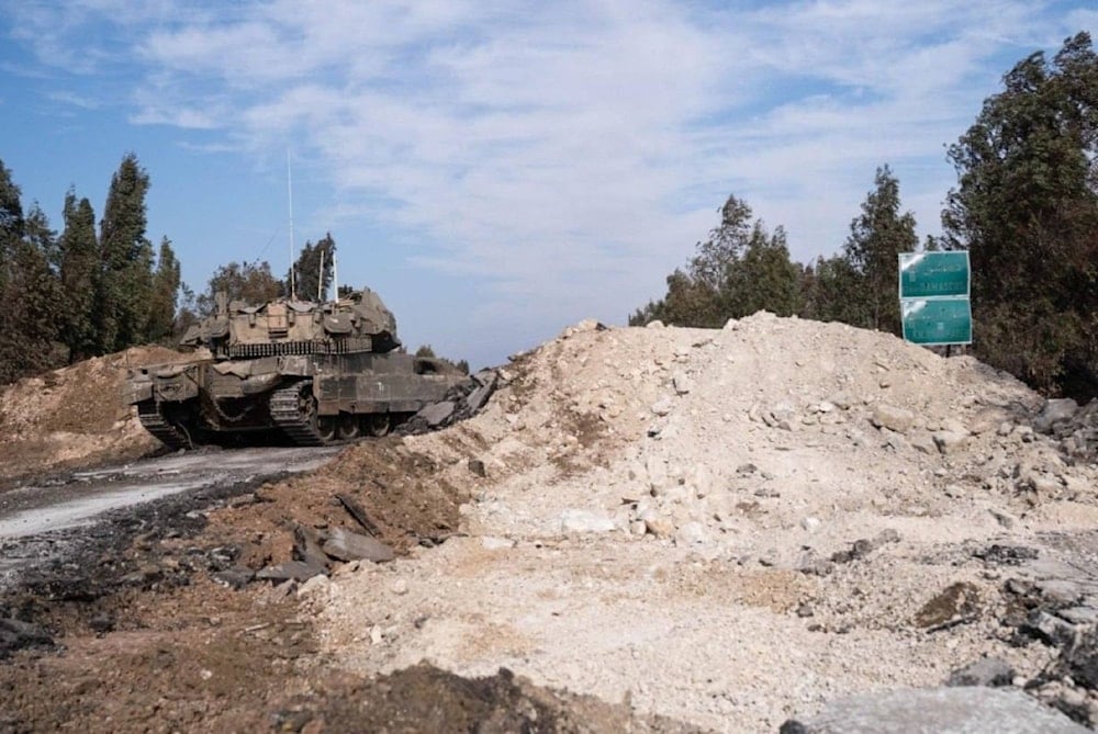 Las fuerzas de la ocupación israelíes estacionadas en el Golán sirio ocupado.