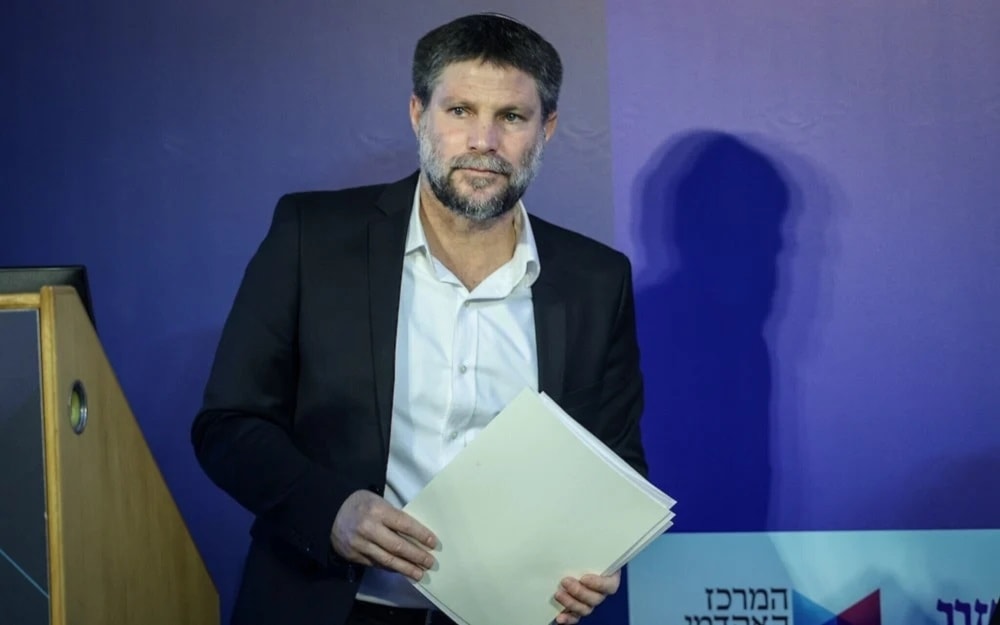 El ministro de Finanzas, Bezalel Smotrich.