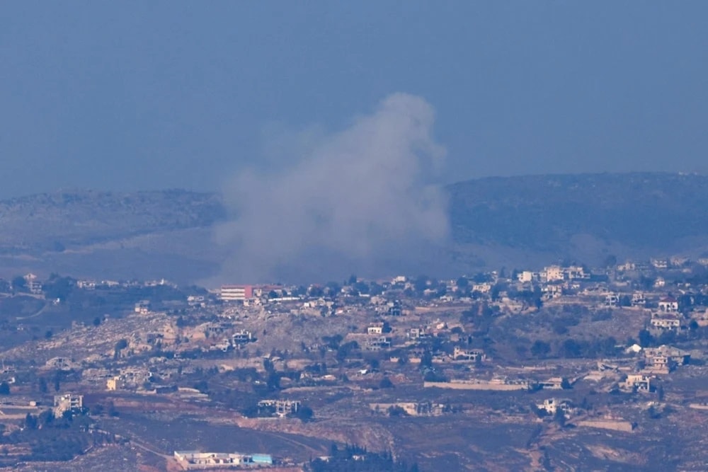 Ataque israelí a la aldea libanesa de Khiam.