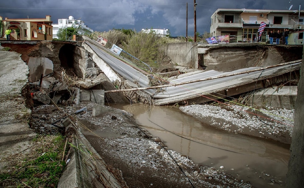 Lluvias e inundaciones dejan destrucción en la isla de Rodas, Grecia. Foto: AFP.