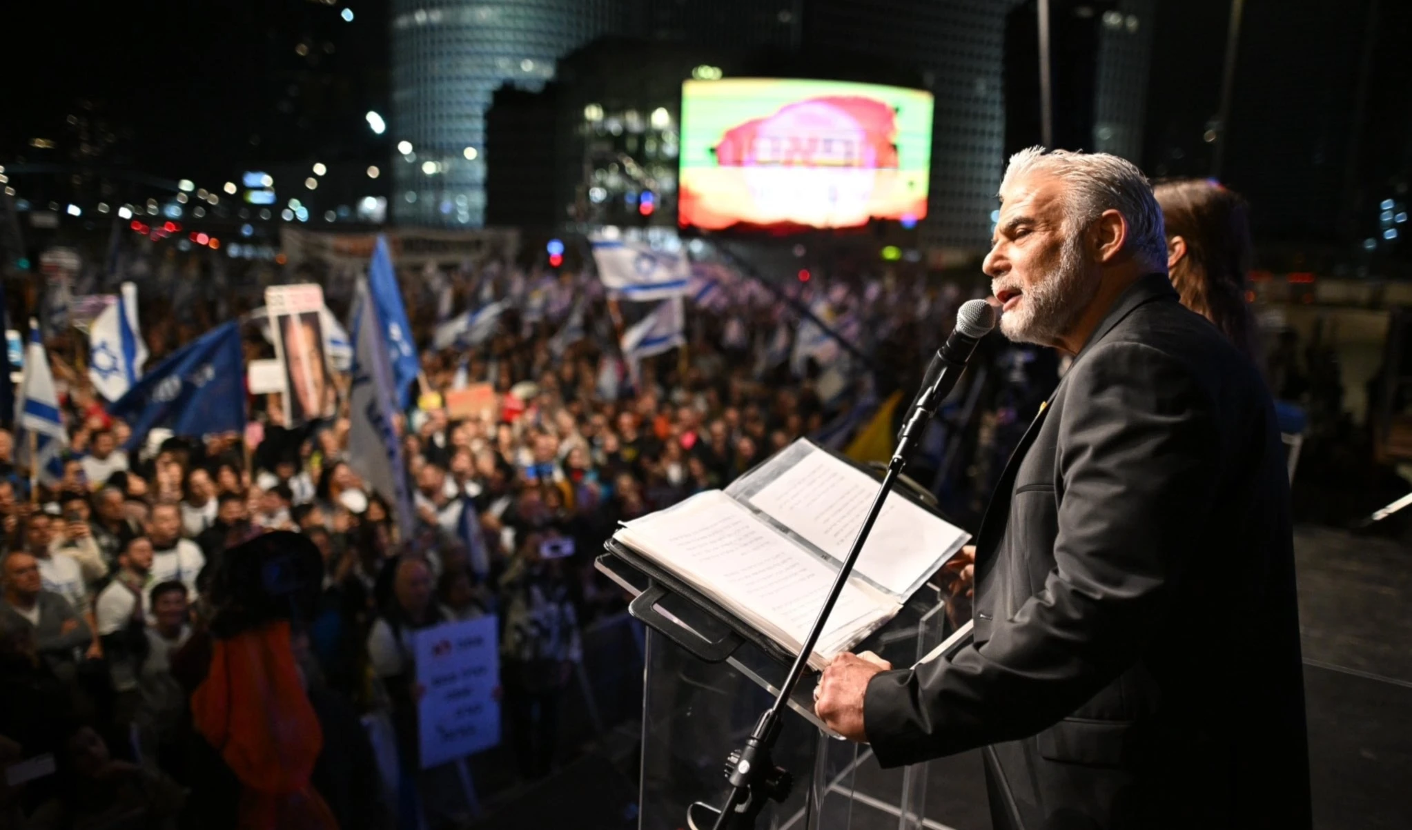 Lapid se comprometió a derrocar al gobierno de Netanyahu