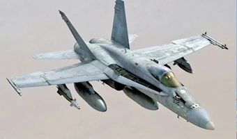 Caza estadounidense modelo F-18.