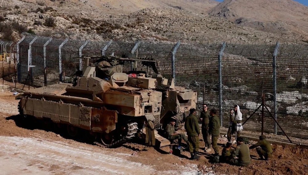 Fuerzas israelíes estacionadas en el Golán Sirio ocupado. 