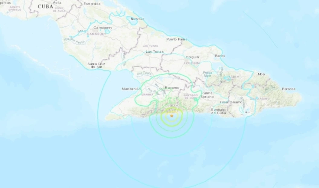 Sismo de magnitud 6,1 estremeció la zona oriental de Cuba