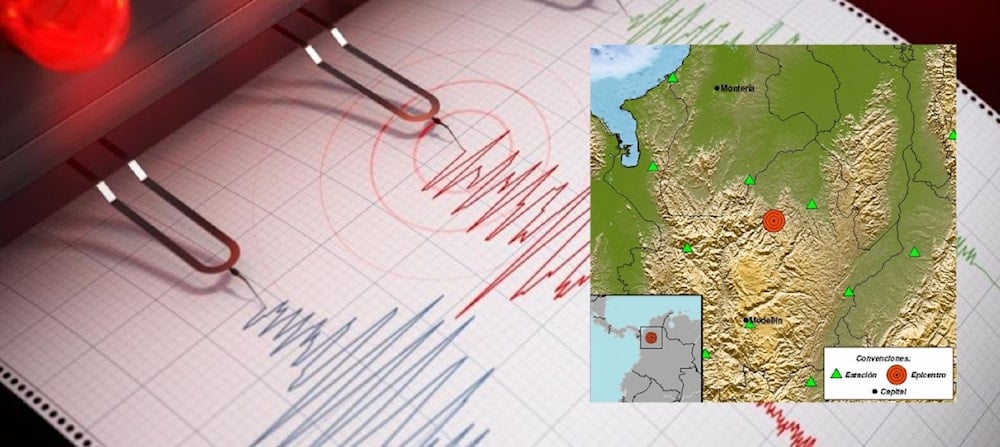 Reporta temblor  en Colombia