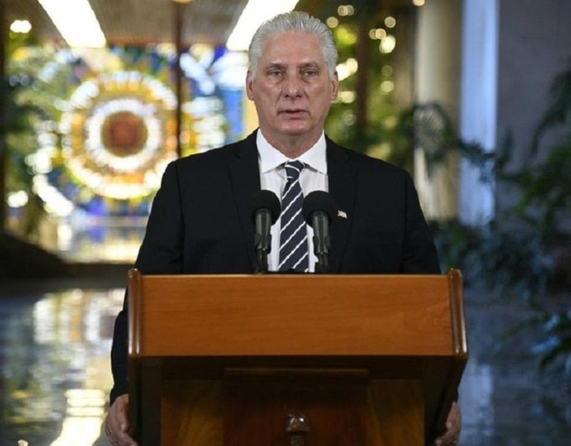 El presidente de Cuba, Miguel Díaz-Canel Bermúdez.