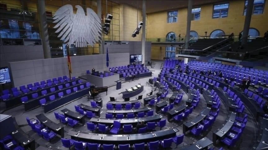 Salón del Parlamento germano.