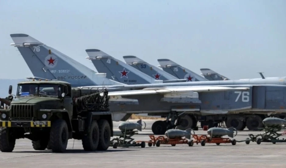 Aviones en base aérea de Rusia en Siria (Foto: Archivo - Agencias)