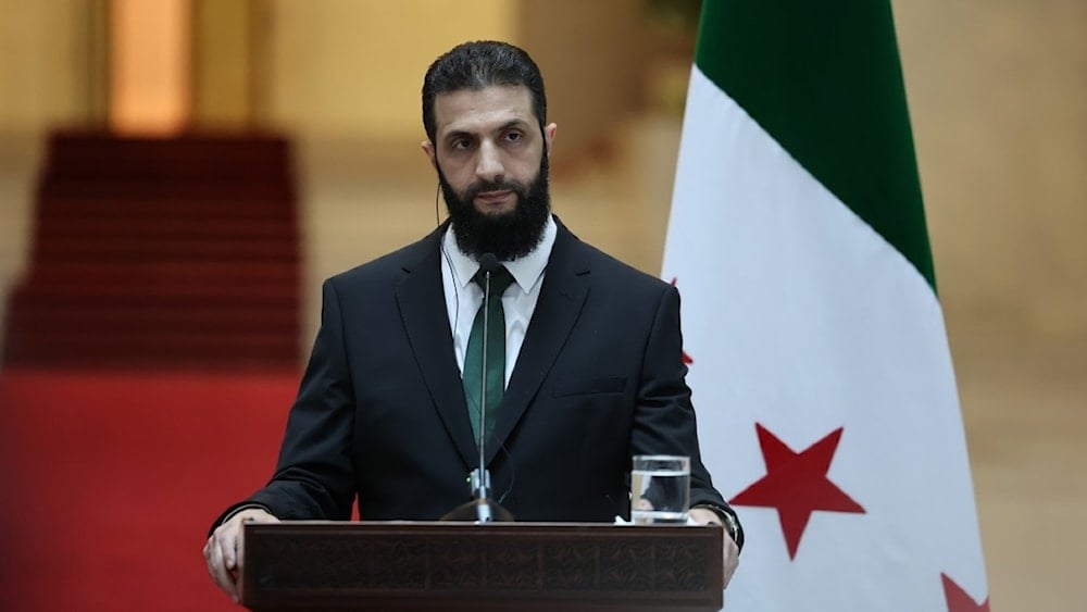 El jefe del gobierno de transición en Siria, Ahmed al Sharaa.