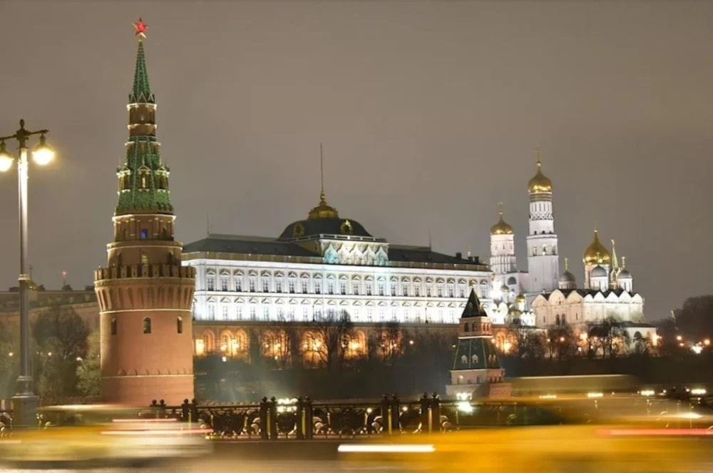 El edificio del Kremlin, en Moscú, la capital de Rusia.