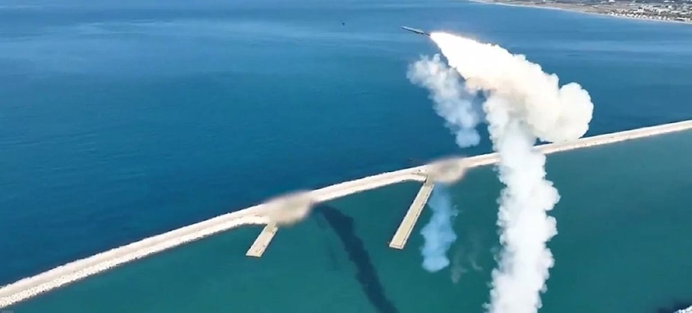 Maniobras militares rusas en el mar Mediterráneo oriental.