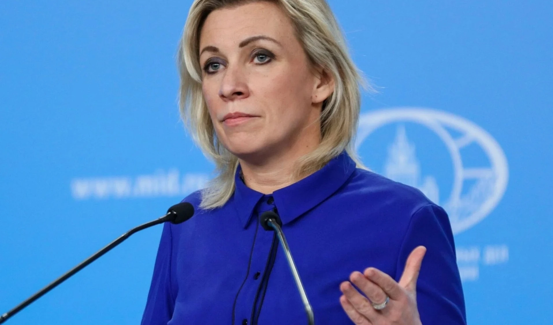 Portavoz del Ministerio de Asuntos Exteriores ruso, María Zakharova.