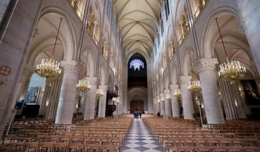 Notre Dame reabre tras devastador incendio de 2019. Foto: AFP.
