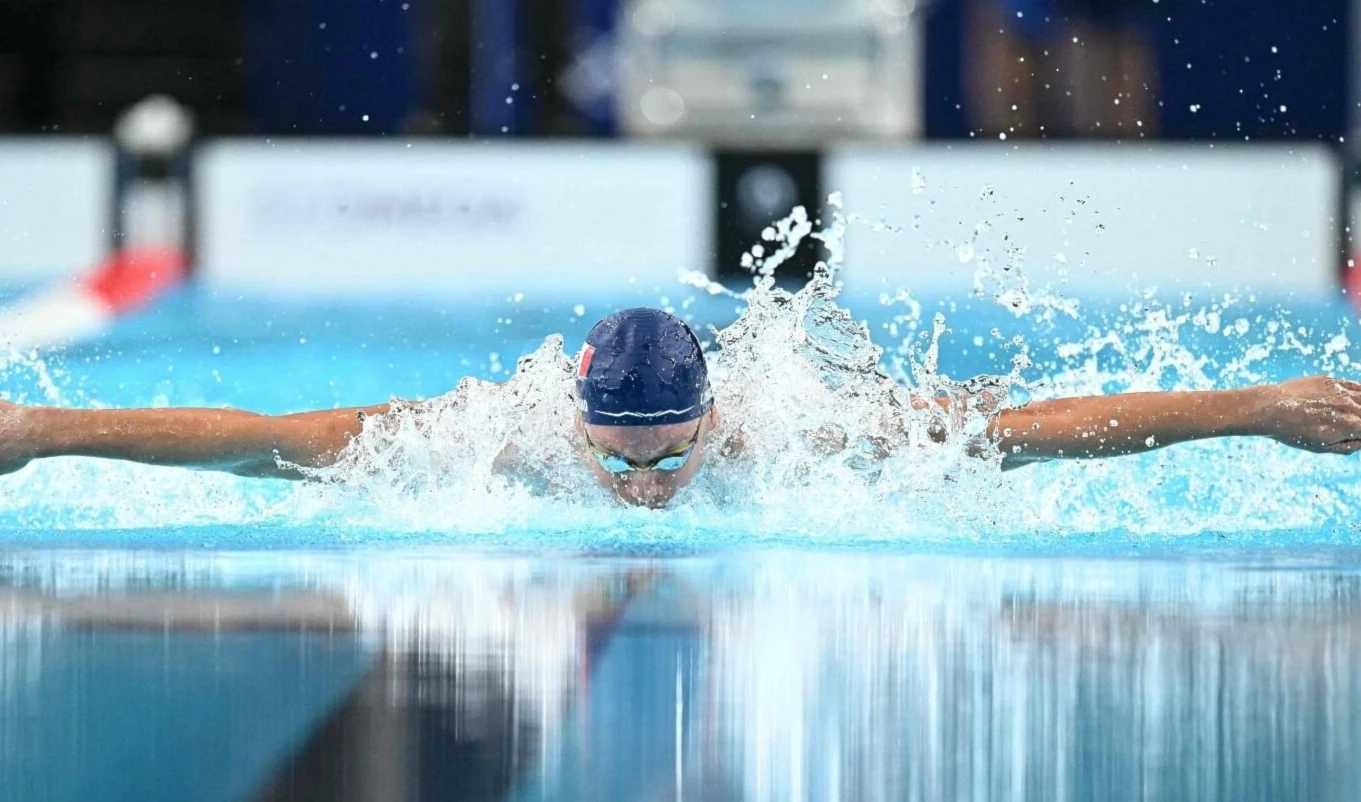 Nadador Léon Marchand, gran triunfador por Francia en Paris 2024. Nadador Léon Marchand, gran triunfador por Francia en Paris 2024.