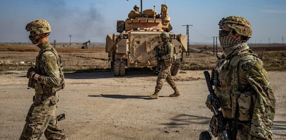 Base militar estadounidense en el campo petrolífero de Al-Omar en la campiña de Deir Ezzor.