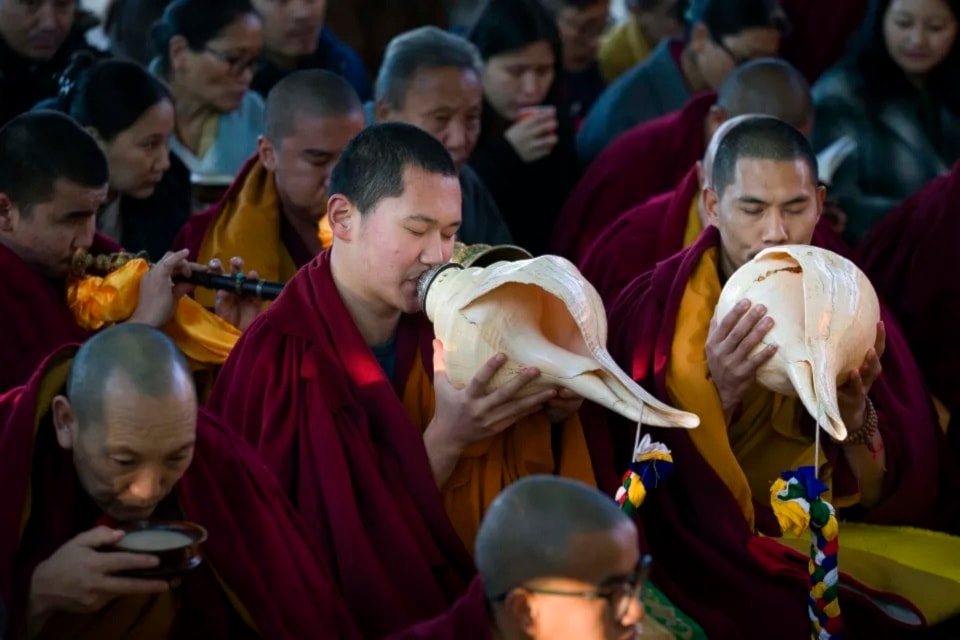 Monjes budistas tibetanos. Foto: India. 