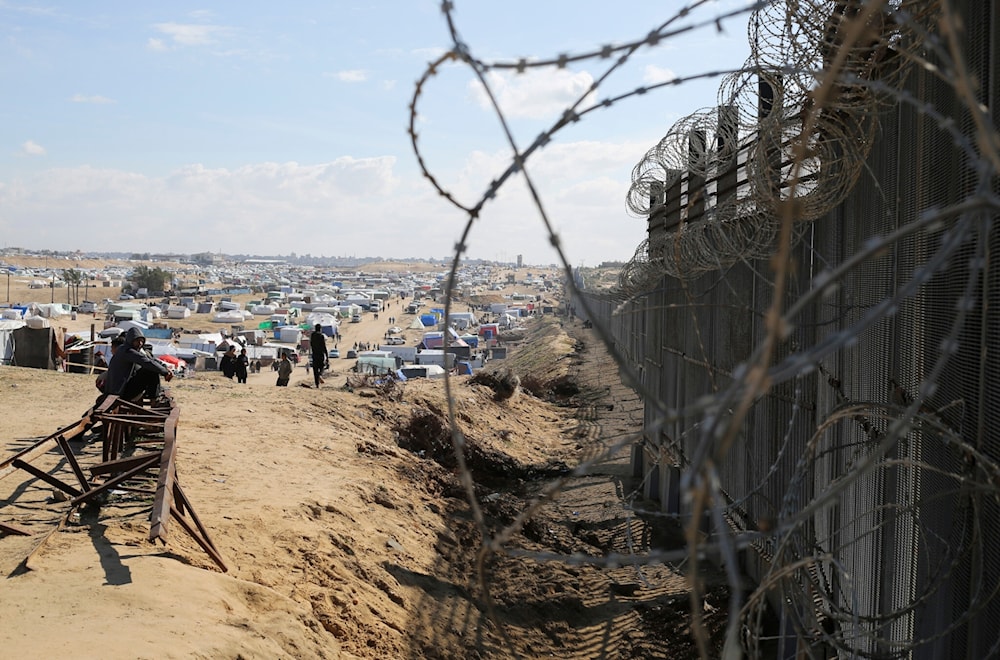 Campo de refugiados en Rafah.