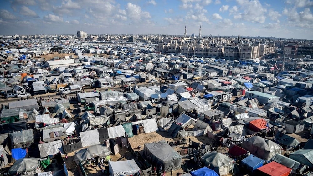 Campo de refugiados en la ciudad de Rafah.