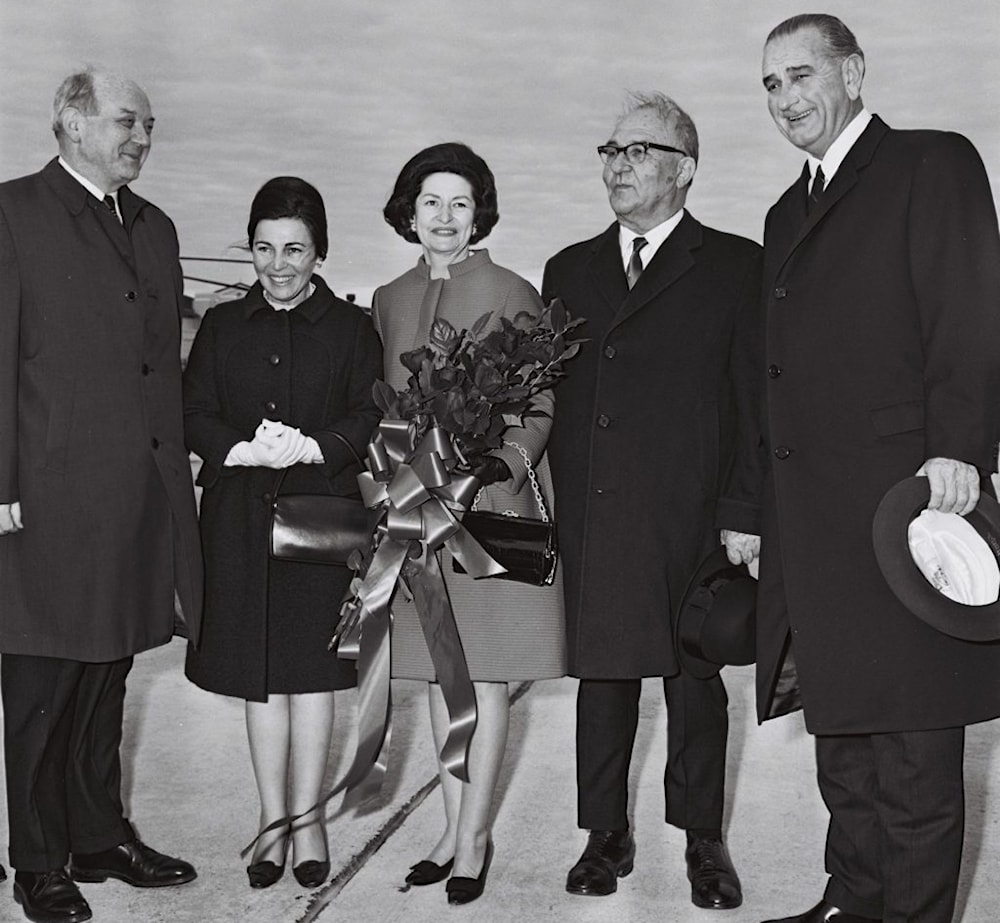 El presidente Lyndon Johnson  recibió al primer ministro Levi Eshkol en su primera visita oficial a Estados Unidos