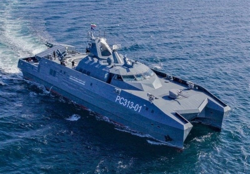 Corbeta iraní incorporada a la fuerza naval de la Guardia Revolucionaria.