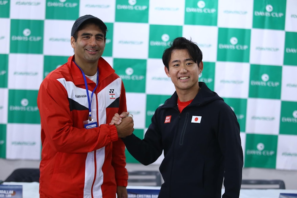 Líbano y Japón empatan en Copa Davis de tenis.