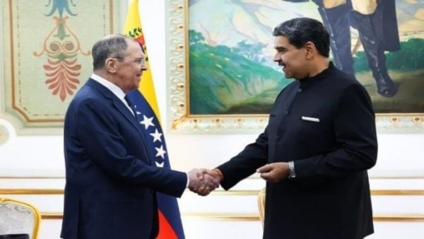 Presidente de Venezuela, Nicolás Maduro, y ministro de Asuntos Exteriores de Rusia, Serguéi Lavrov.