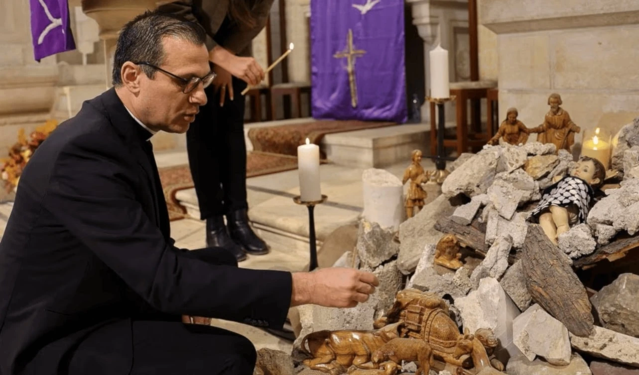 Líder de la Iglesia Evangélica Luterana en Belén, Mounir Samaan.