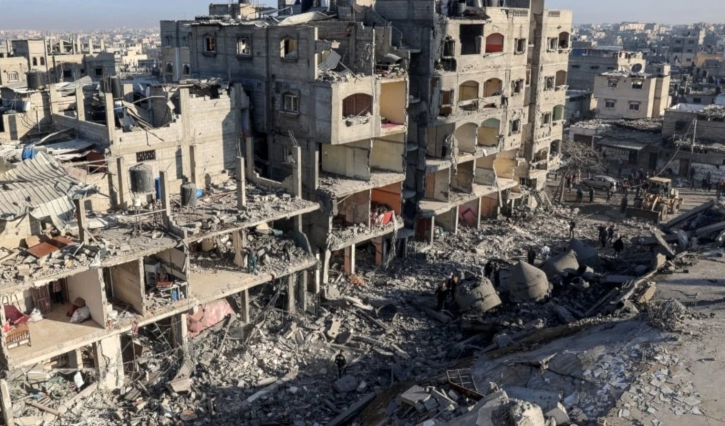 Destrucción en la Franja de Gaza producto a las agresiones israelíes.