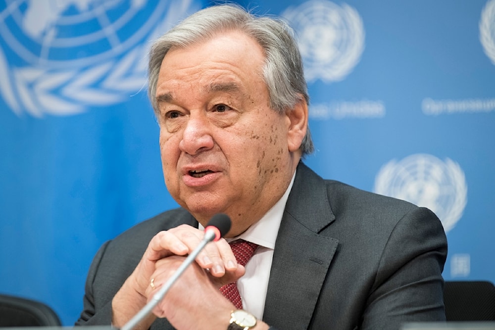 El Secretario General de Naciones Unidas, António Guterres.