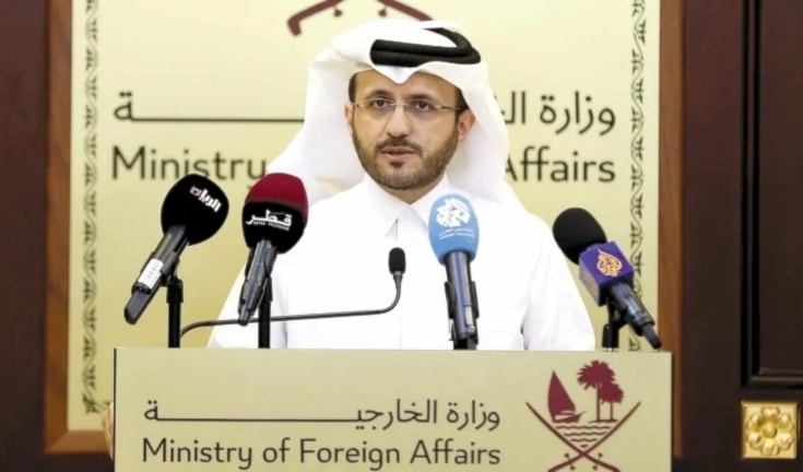 El portavoz del Ministerio de Relaciones Exteriores de Qatar, Majed Al-Ansari.