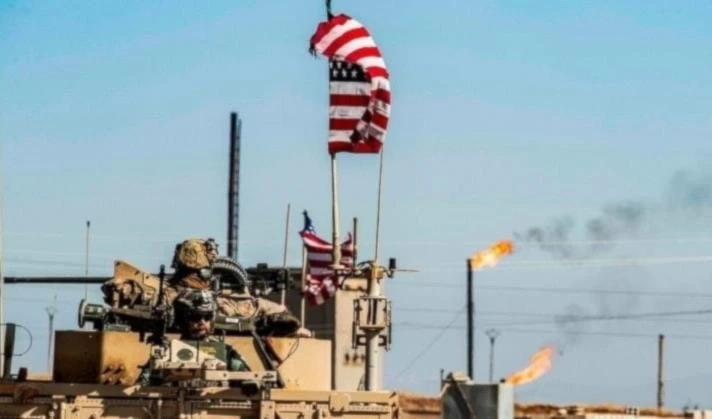 Base militar estadounidense en Al-Omar, al este de Siria.