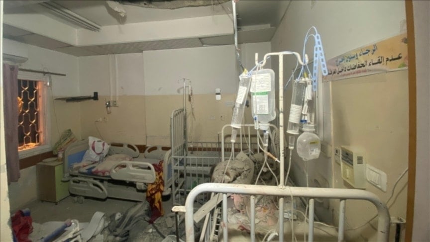 Hospital Kamal Adwan al norte de Gaza quedó fuera de servicio.