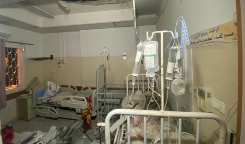 Hospital Kamal Adwan al norte de Gaza quedó fuera de servicio.