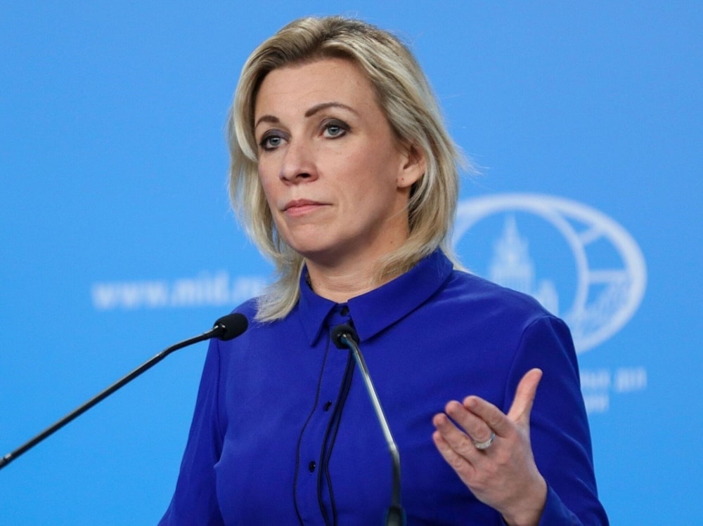 Portavoz de la Cancillería rusa, María Zakharova. 