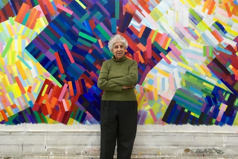 Artista de Palestina Samia Halaby desafía la censura con sus obras
