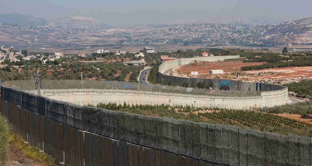 Frontera libanesa con la Palestina ocupada.